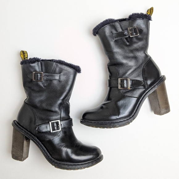 doc martens chunky heel